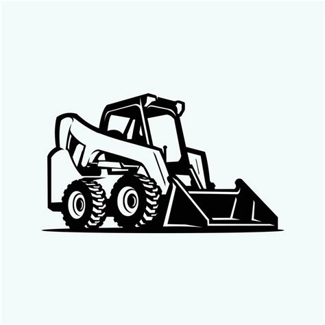 skid steer clipart silhoutte|skid steer logo designs.